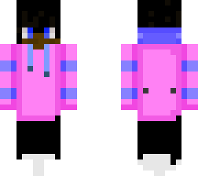 me in a cotton candy hoodie