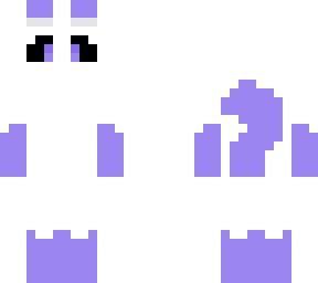purple and white bunny/fox