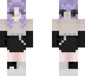 purple hair elf