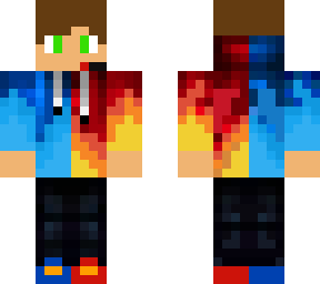 red and blue