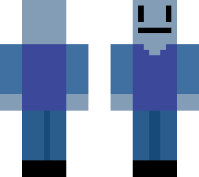the blue man