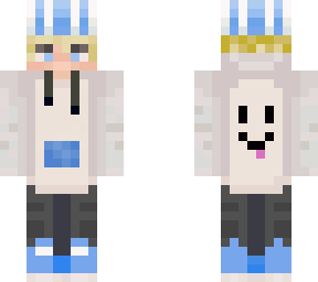 white hoodie blonde boy