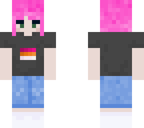 wlw pink hair girl