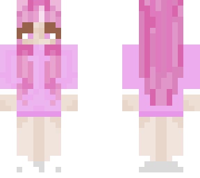 basic pink haired girl.