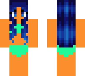 beach girl blue