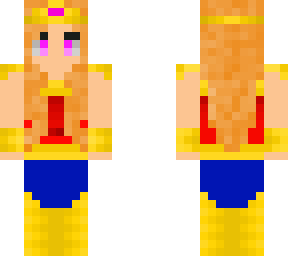 blonde - red hair pink (eyes) wonder woman custume - created by eradicator475