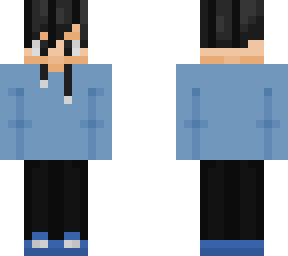 blue hoodie boy