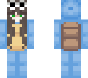 blue turtle girl