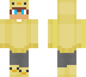 boy with duck hoodie