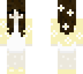 brunette flower girl skin recolour