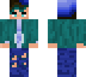 cyan hair guy