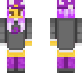 emoji skin girl with purple hair