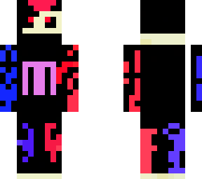 half red half blue
