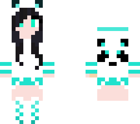 panda girl (teal)