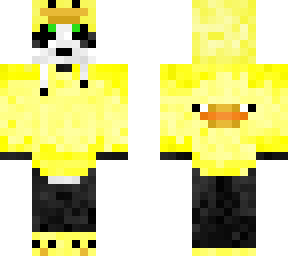 panda with duck suit