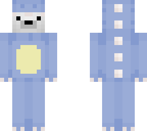 polar bear with dino suit