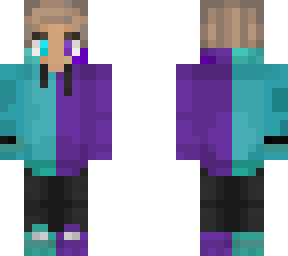 purpled but, teal + purpled
