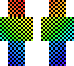 rainbow checkered