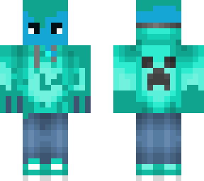 sky blue creeper jumper