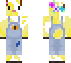 yellow goat with flower crown