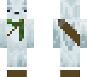 arctic fox with arrows