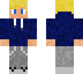 blonde hoodie guy with gray sweatpants