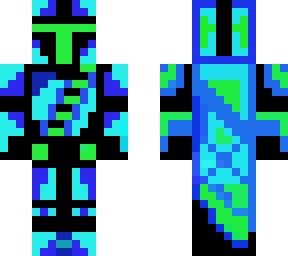 blue & green mandalorian mc