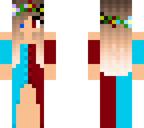 blue and red