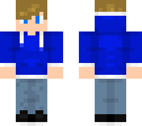 blue hoodie