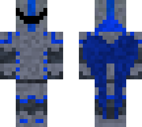 blue knight with wings
