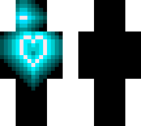 blue neon heart