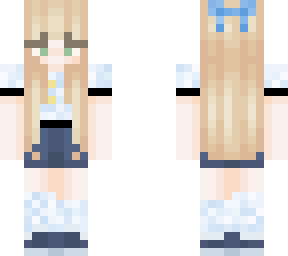 blue outfit