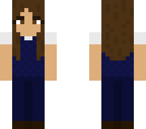 blue outfit girl