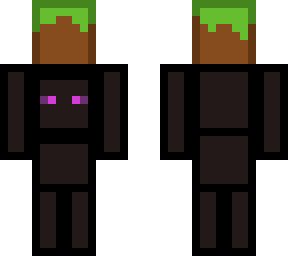 enderman holding grass block