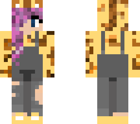 giraffe girl pink hair edit