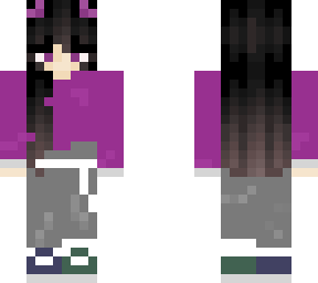girl w purple sweather
