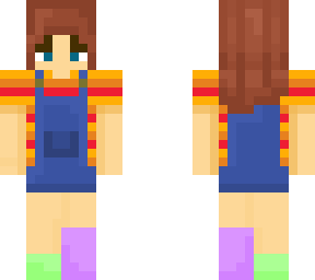 girl with overalls