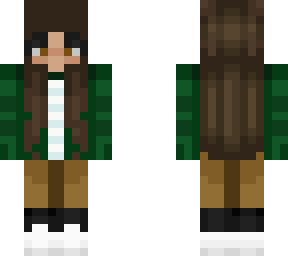 green coat
