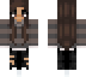 minecraft brownhaired girl