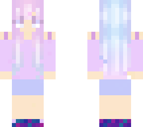 pastel hair girl by kittyfan