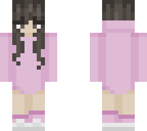 pink hoodie girl