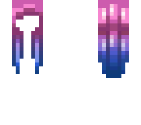 pink to blue ombre hair base