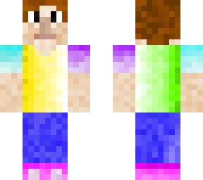 rainbow gradient person