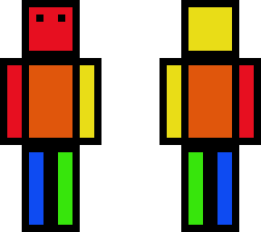 rainbow jelly outline skin
