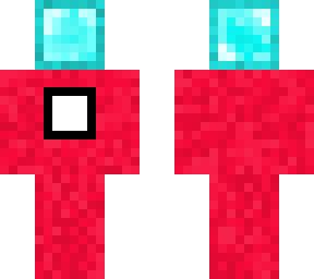 red among us carrying diamond block