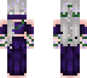 silver (purple dress)