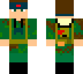 soviet sniper spring camouflague in ushanka