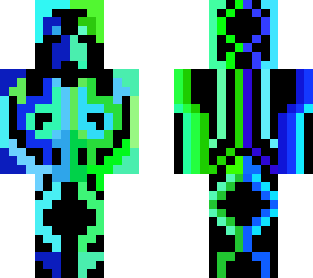 two side creeper blue & green