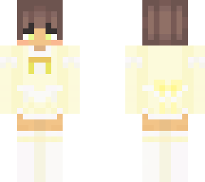 yellow maid outfit