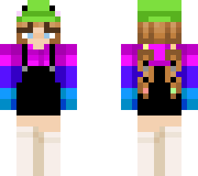 bi girl with frog hat